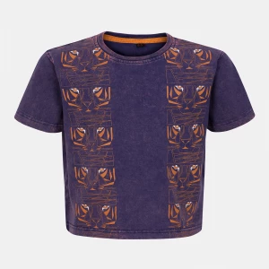 Green Printed Cotton T-Shirt
